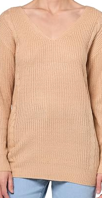 Women's V Neck Oversized Jumper
