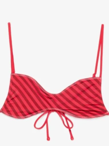 x Jennie Magnolia striped bikini top