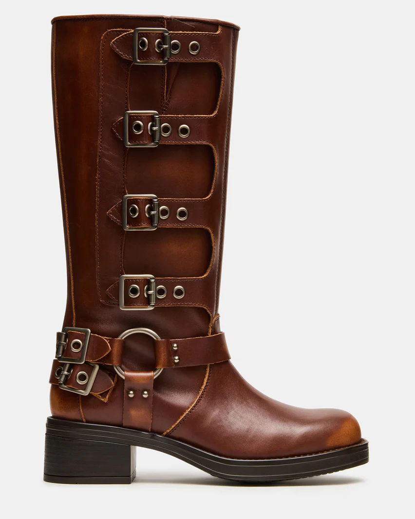 Steve Madden Rocky Cognac Distressed