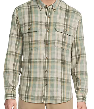 1912 Field Flannel Plaid Long Sleeve Woven Shirt