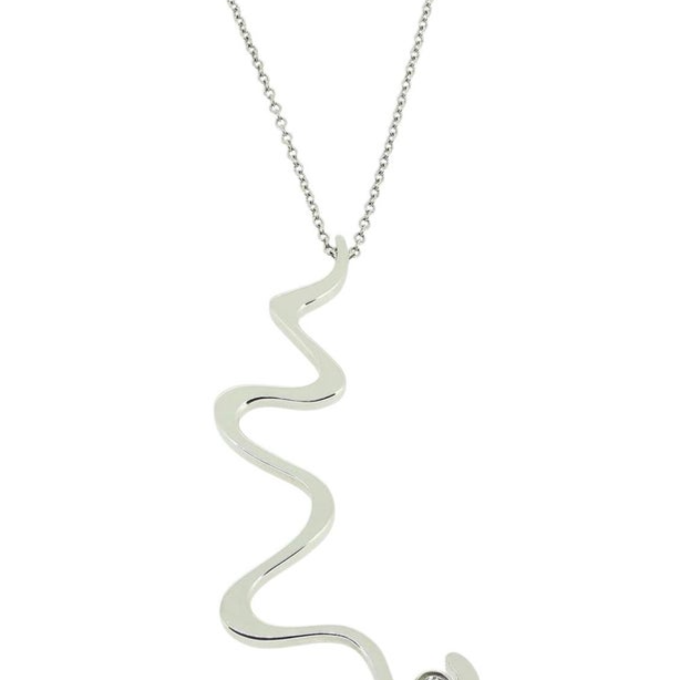 Tiffany & Co. Frank Gehry Diamond Pendant Necklace