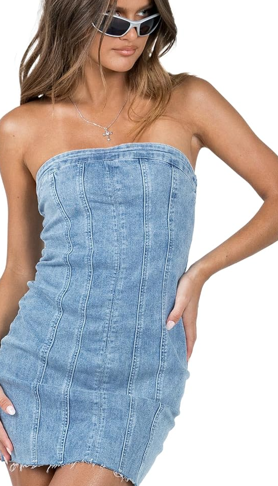 Houser Mini Dress Denim