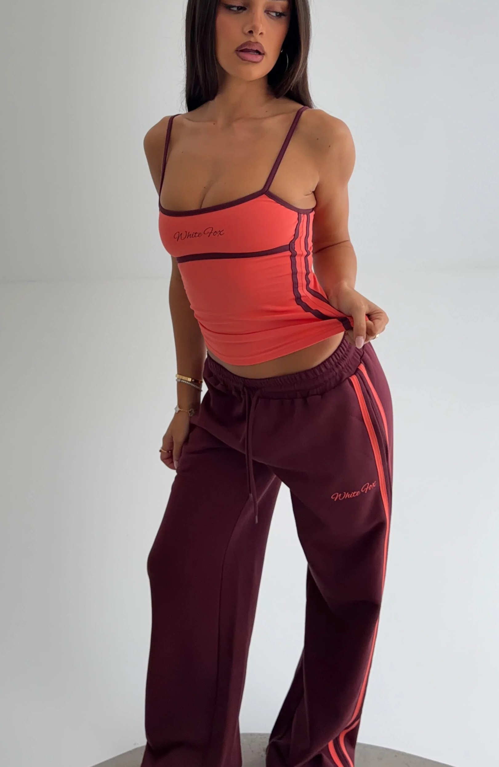 Breaking Your Heart Singlet Top Tangerine