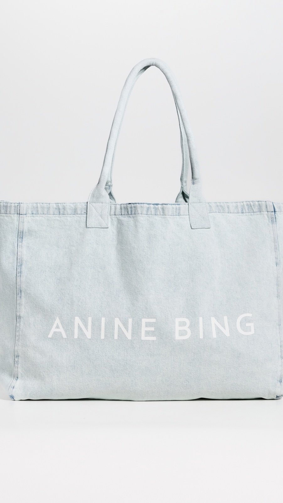 ANINE BING Leo Denim Tote