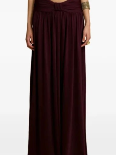 Alessia draped maxi skirt