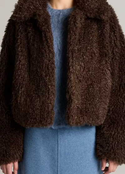 Faux-Fur Cropped Jacket