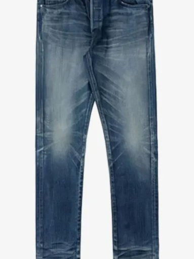 Faded effect jeans