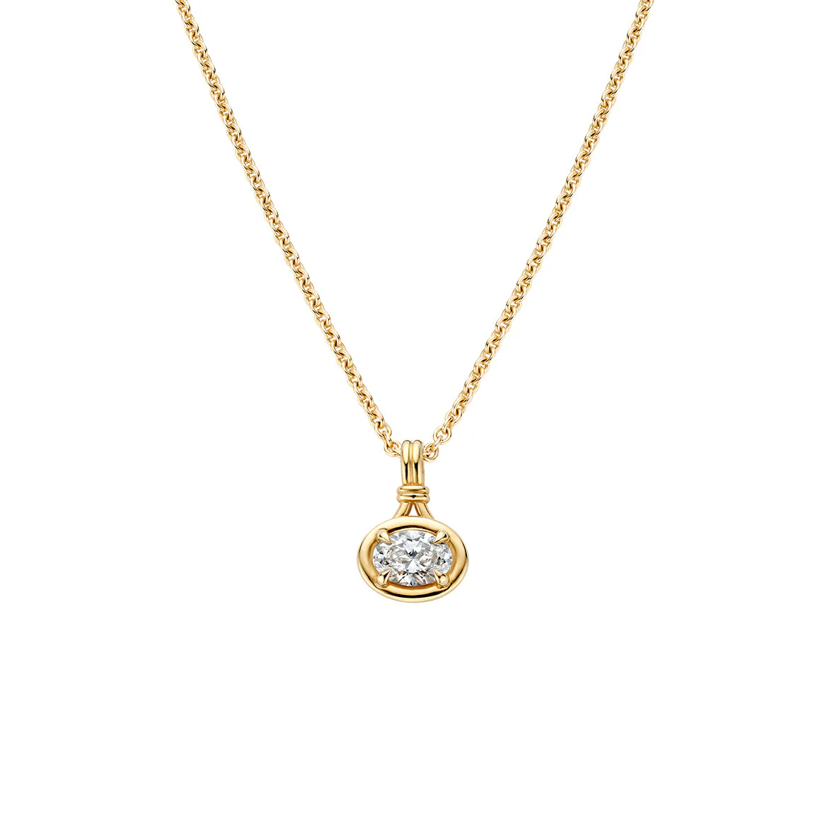 Cloud 2ct Oval Chain Necklace