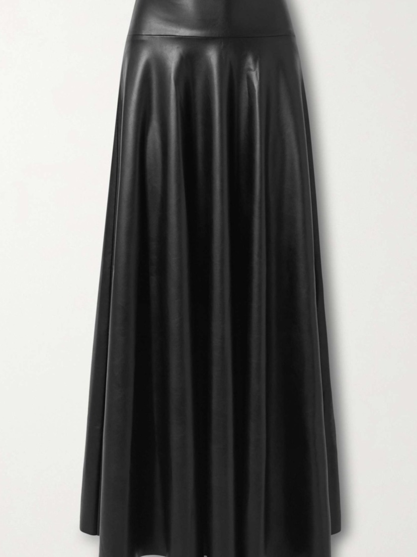 PU maxi skirt