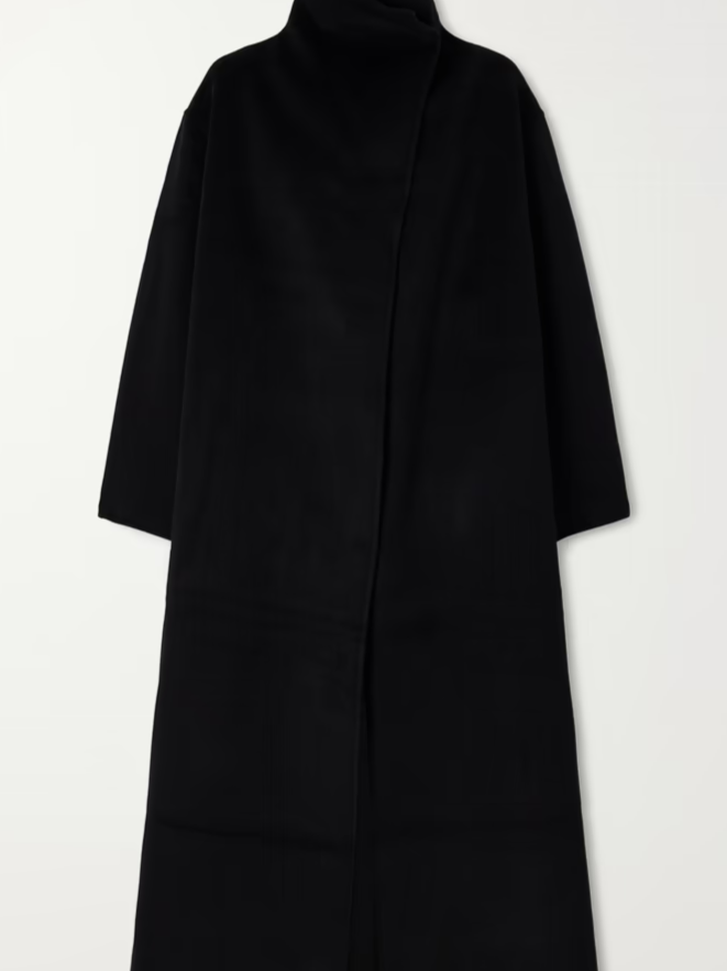 ALMADA Kaity brushed wool and cashmere-blend coat