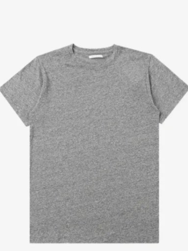 Mélange-effect crew-neck T-shirt
