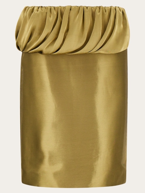 Liquid lamé skirt