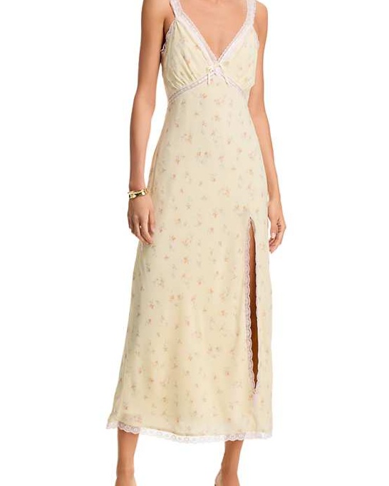 Beverly Lace Trim Midi Dress