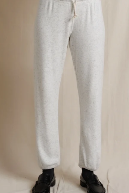 Brynn Brushed Cotton Mohair Pull On Sweatpant