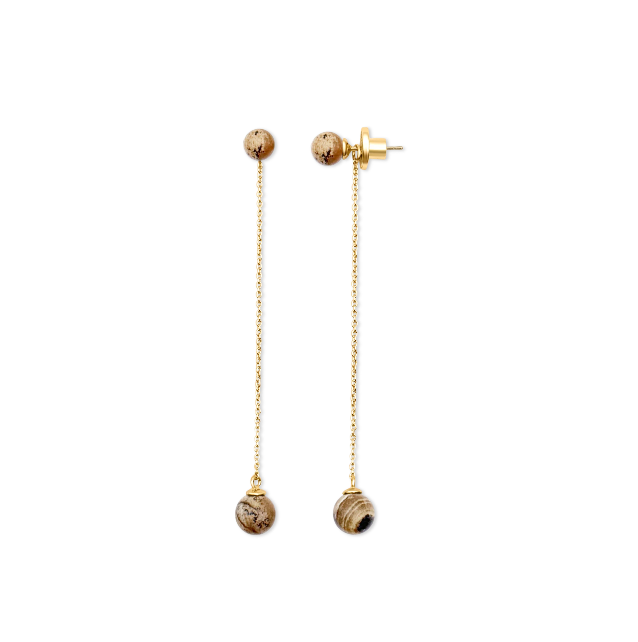 Eclipse Chain Drop Earrings