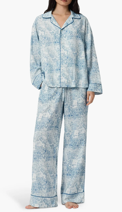 Maude Map Print Pajamas