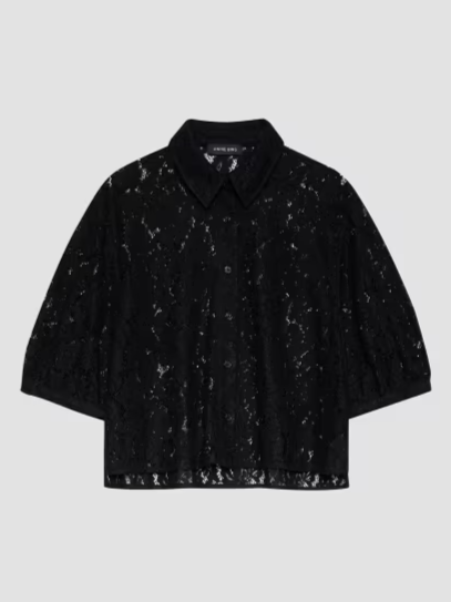 Shayna Lace Boxy Top