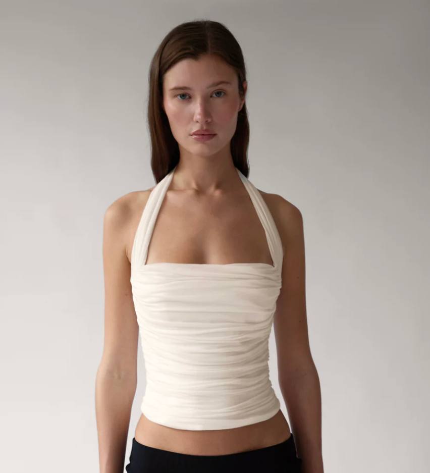 Silver Screen Halter Top
