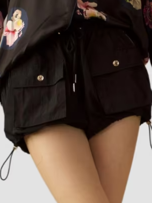 Drawstring Shell Cargo Bloomers