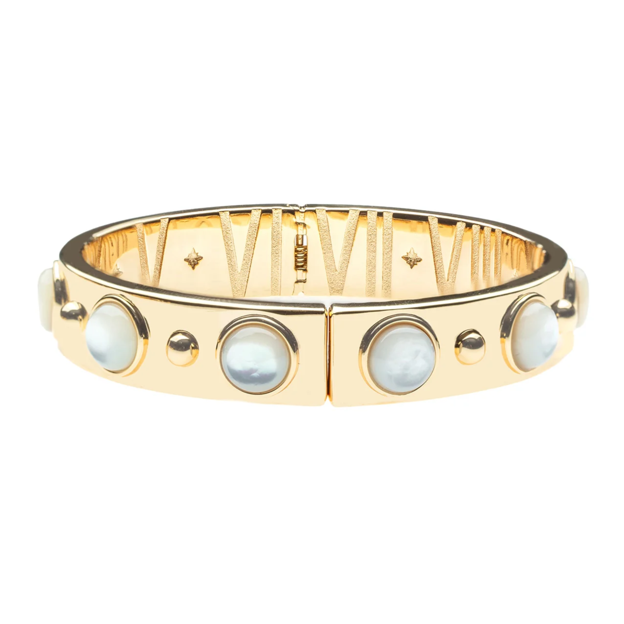 FOREVER Through All Time Cuff in Mother of Pearl