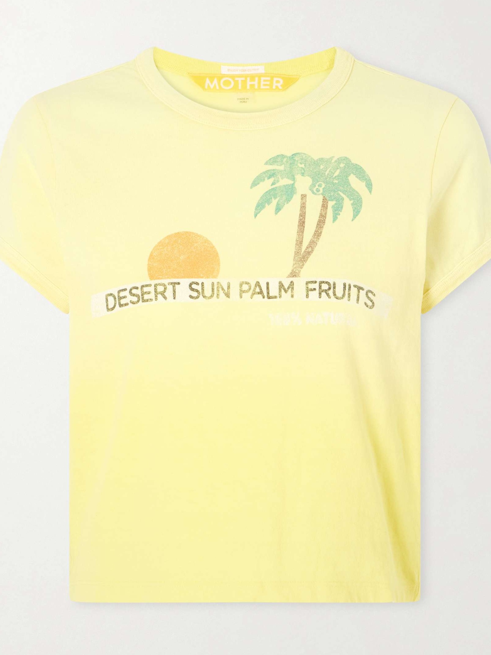 The Itty Bitty Ringer printed cotton-jersey T-shirt