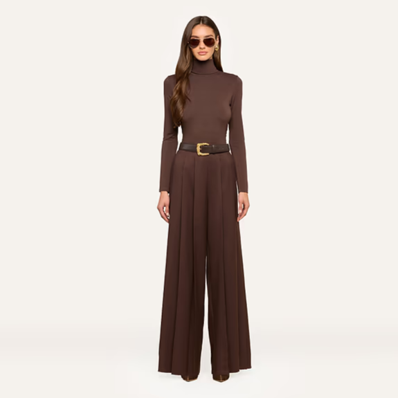 Nova Pleated Wide-Leg Pant