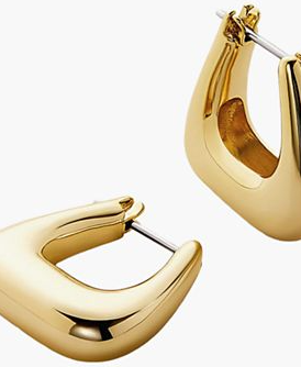 Colene Gold-Plated Chunky Hoop Earrings