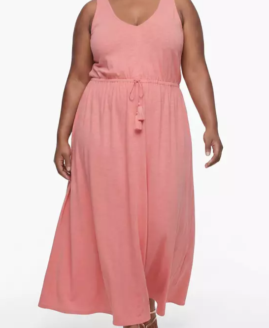 Plus Size Belle Isle Cinched-Waist Maxi Sundress