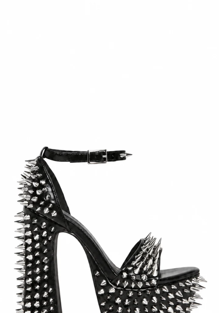 Holy Revelation Pure Platform Heels - Spiked