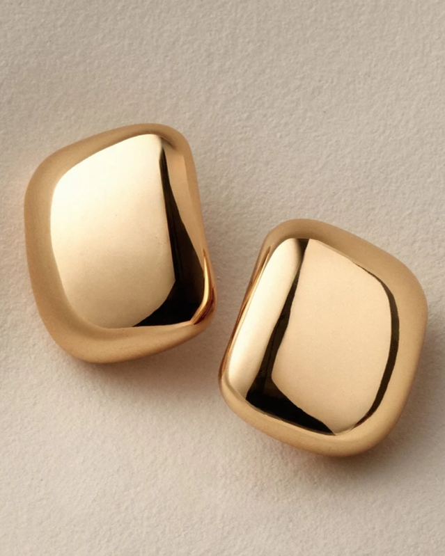 Large Tate Earrings - Gold
