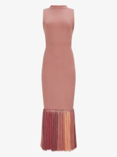 Sofina knit tassel midi dress