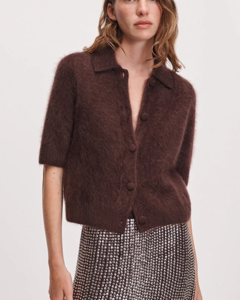 Jada Brushed Cashmere Cardigan