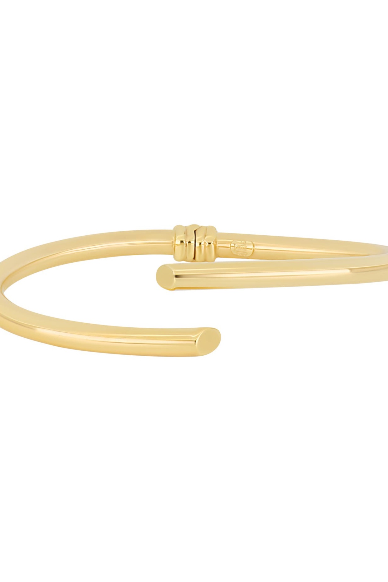 14K Gold Bypass Bangle Bracelet
