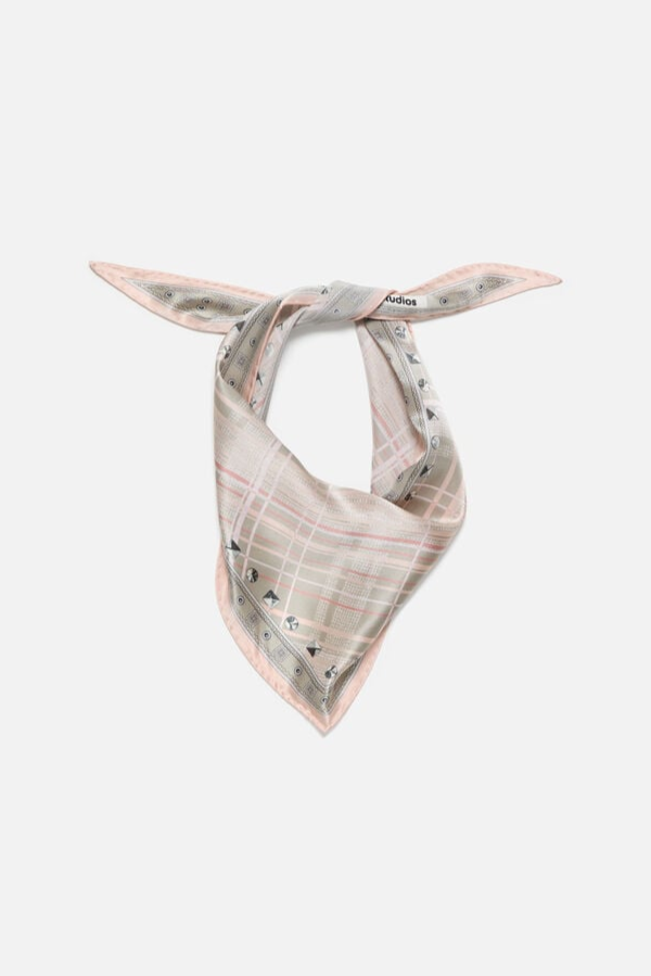 ACNE STUDIOS Checkered silk bandana
