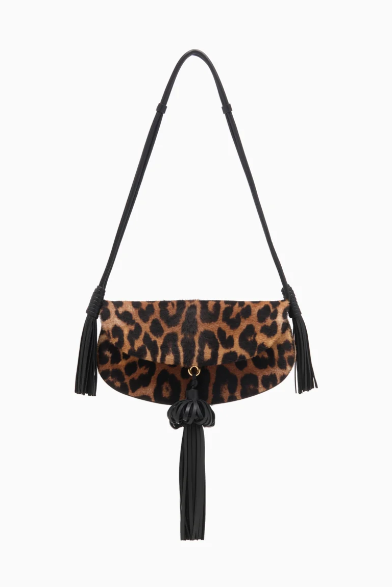 Paloma Flap Tassel Bag Leopard