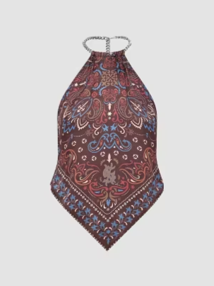 Folk Bandana Scarf Top