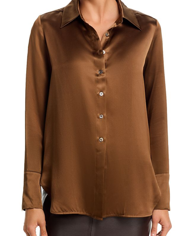 Silk Button Down Shirt