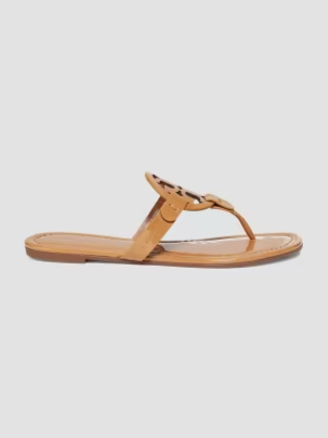 Miller Patent Leather Thong Sandals