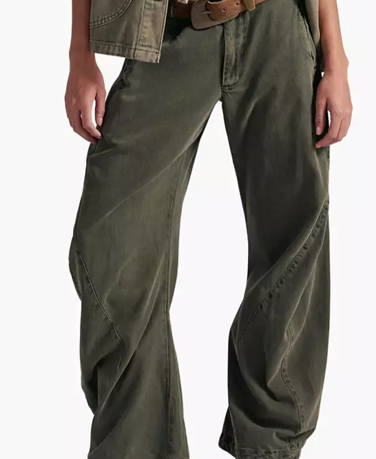 Women's Spotlight Mid-Rise Barrel Chino Trousers
