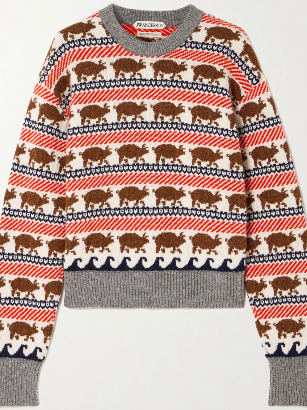 Intarsia Wool Sweater