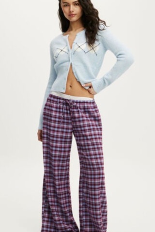 Cloud Soft Wide Leg Flannel Pant
