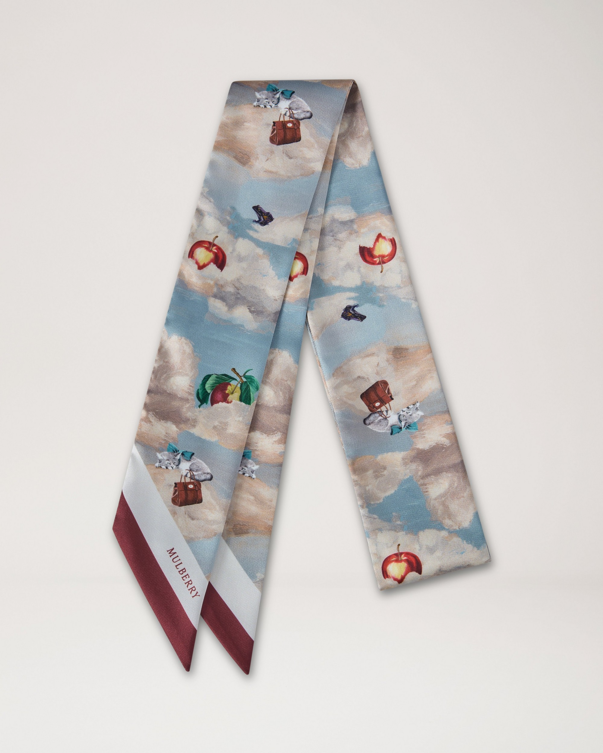 Skinny Scarf - Somerset Surreal | Multicolour Recycled Polyester