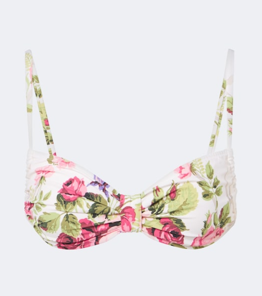 Devin floral bikini top