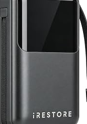 Battery Pack for iRESTORE LED Sculpt Belt, Black with Red Trim, Rechargeable, Mobile Use
