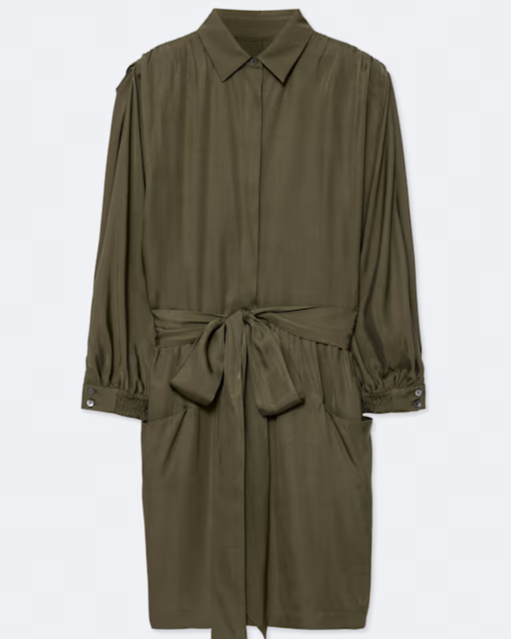 Noora Silk-Viscose Mini Dress