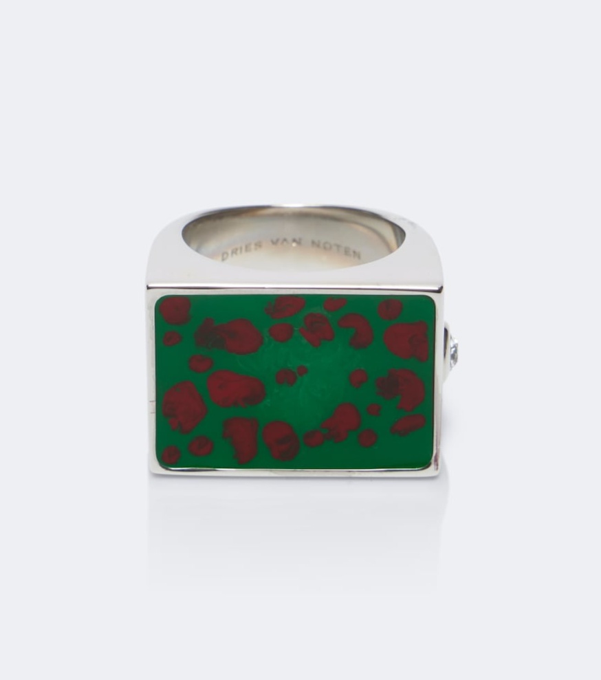 Enamel signet ring