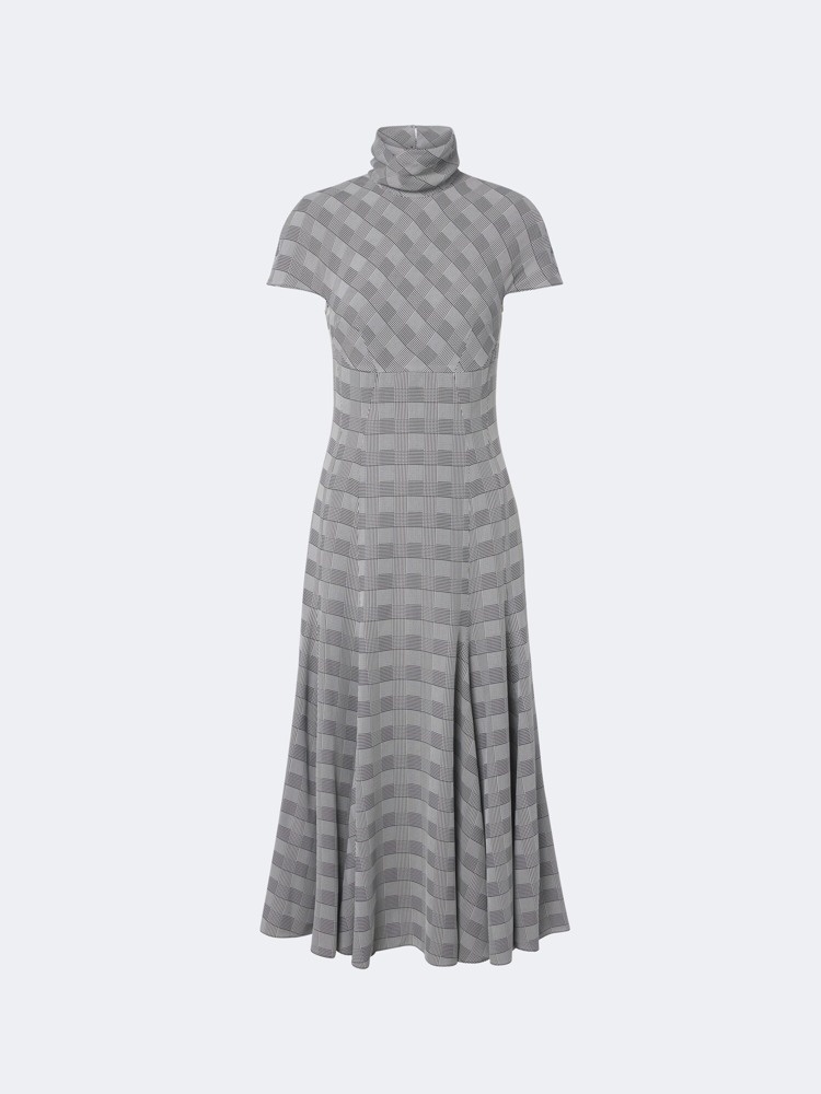 Thea Prince of Wales check midi dress