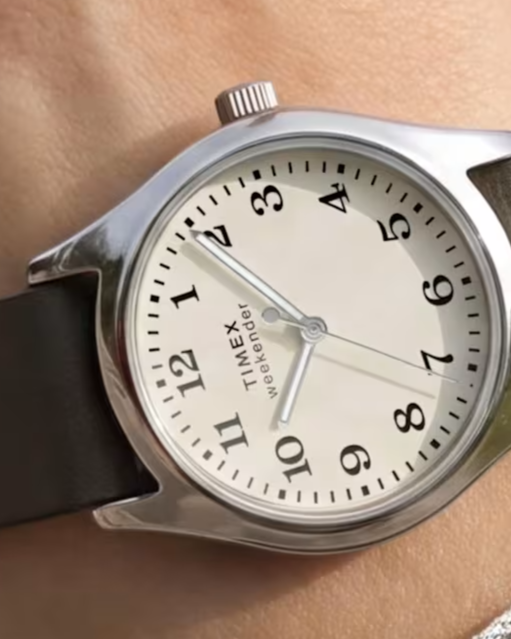 Weekender 34mm Leather Strap Watch