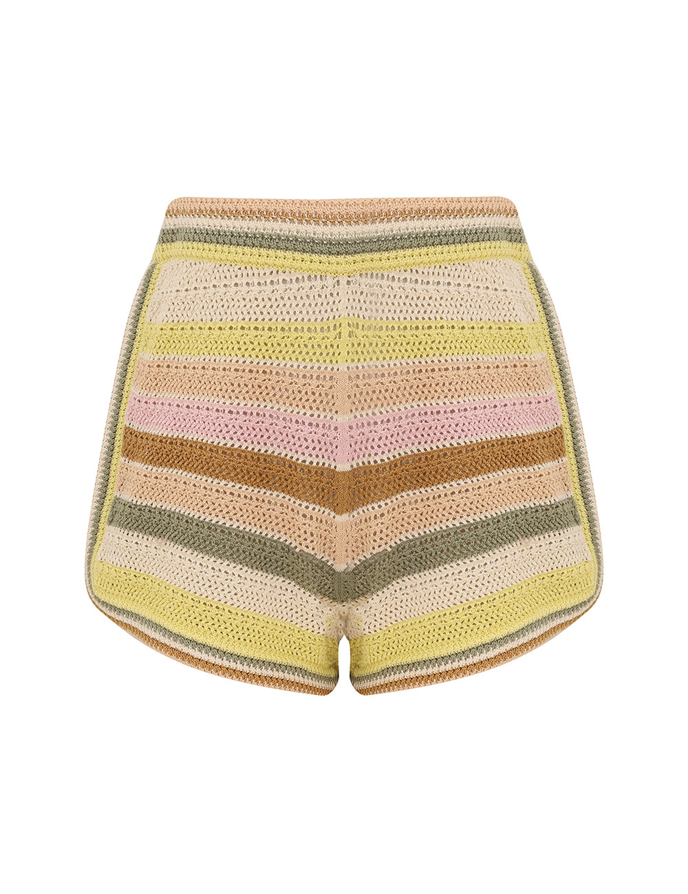Indra Stripe Crochet Short