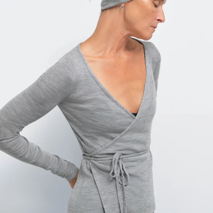 Merino Wrap Top